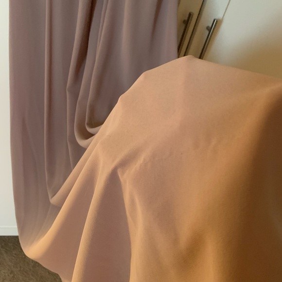 LULU’S AIR OF ROMANCE TAUPE LAVENDER MAXI DRESS SIZE S - Picture 11 of 13